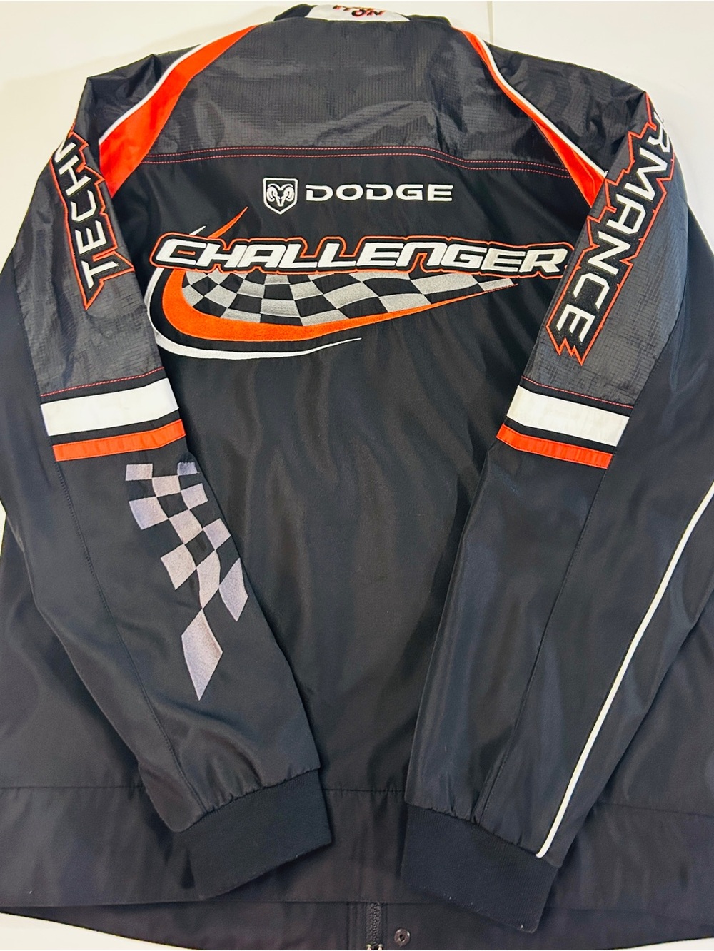 Dodge Challenger Racing Jacket Choko Pro-Tech Embroidered Spellout Large - Picture 3 of 4